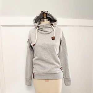Naketano Chasin the Cat Grey Melange Hoodie